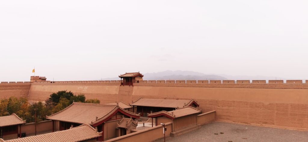 the wall of Jia Yu Gate